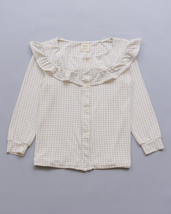 Girl's  Lucy Top in Vintage Checkered