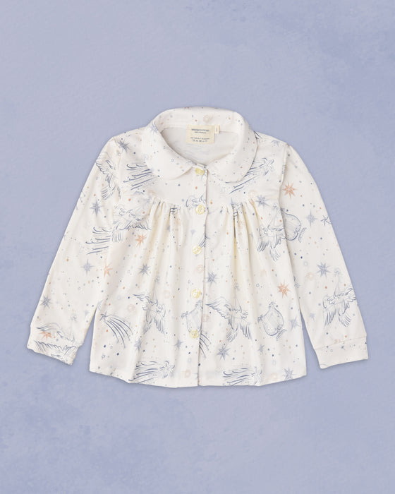 Girl's Matilda Top in Celestial Map