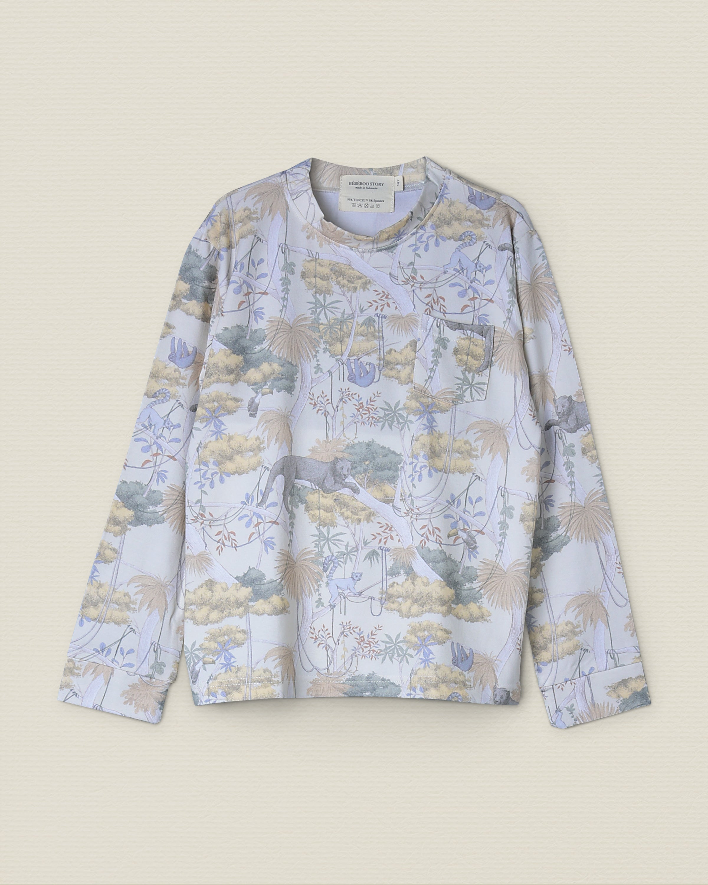 Kid’s Boo Long Sleeve Top in Understory Beige