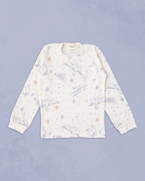 Kid's Boo Long Sleeve Top in Celestial Map