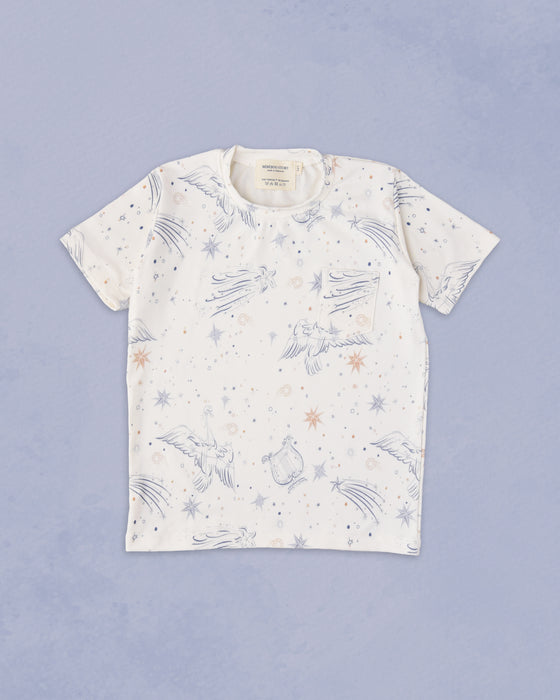 Kid's Boo Short Sleeve Top in Celestial Map