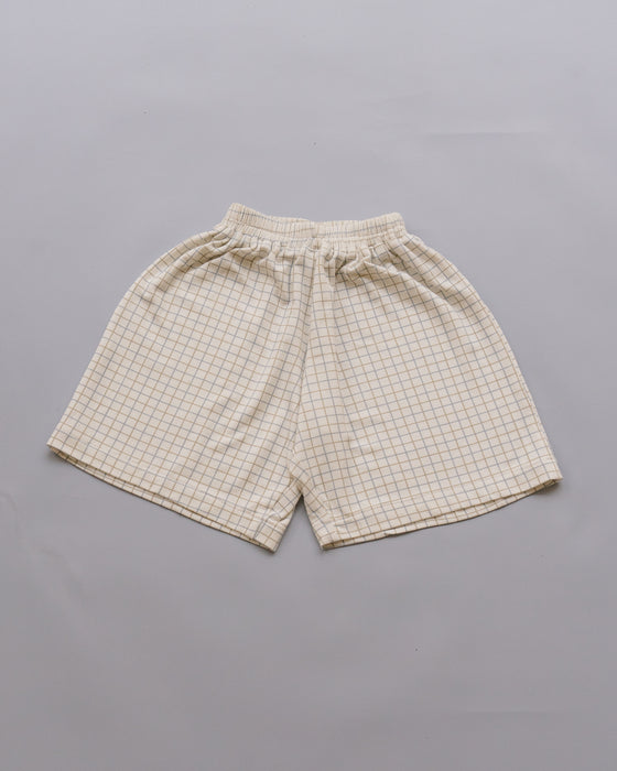 Kid's Boo Short Pants in Vintage Checkered