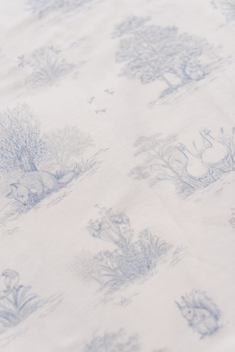Kid's Boo Short Pants in Secret Garden Blue