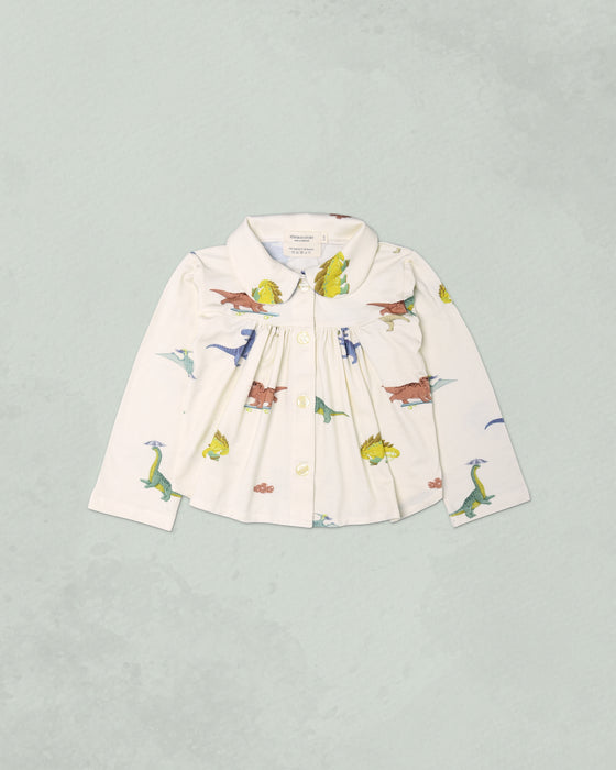 Girl's Matilda Top in Dinosarium