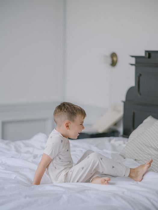 Kid's Boo Long Pants in Blueberries